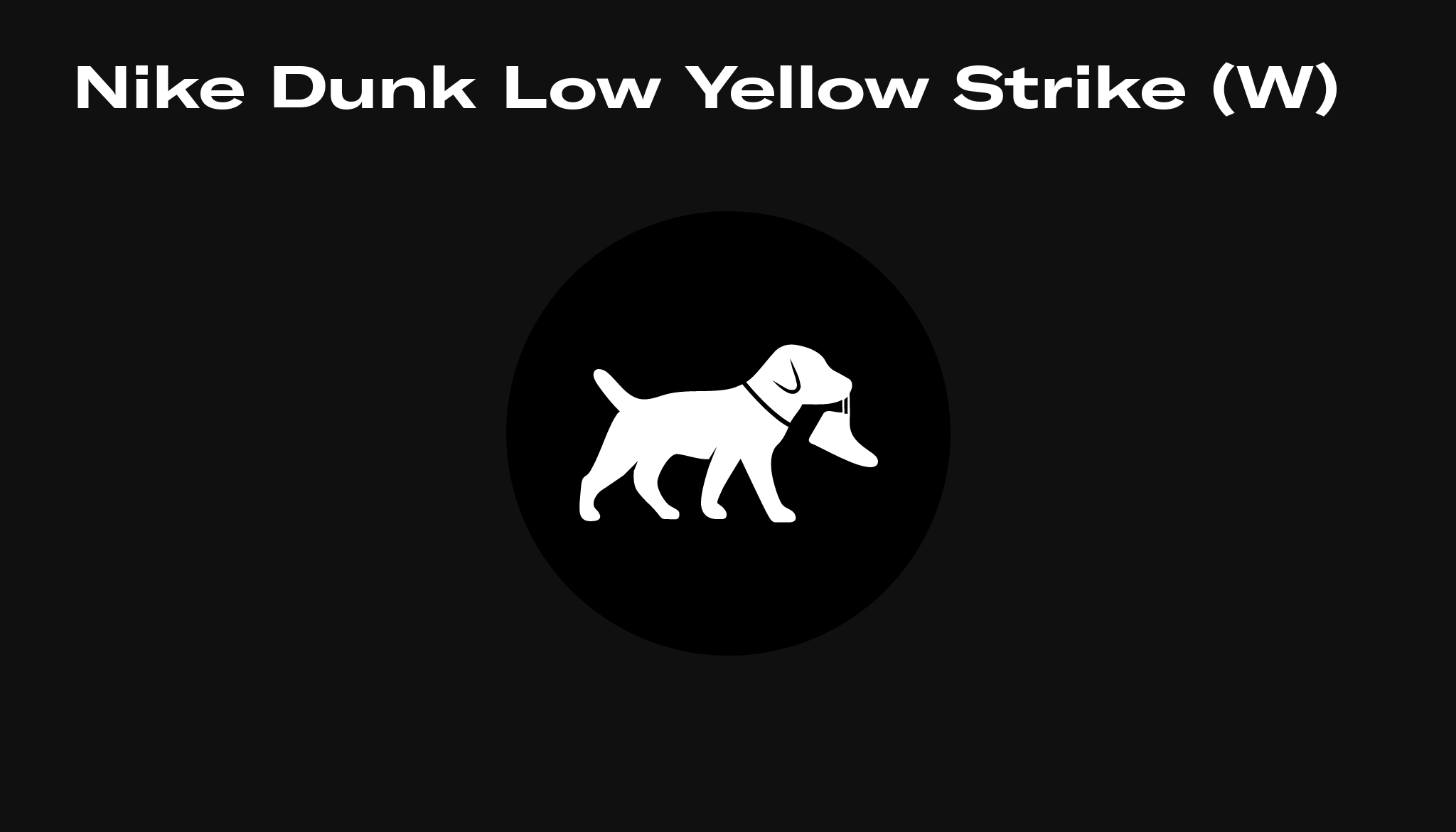 dunk low yellow strike